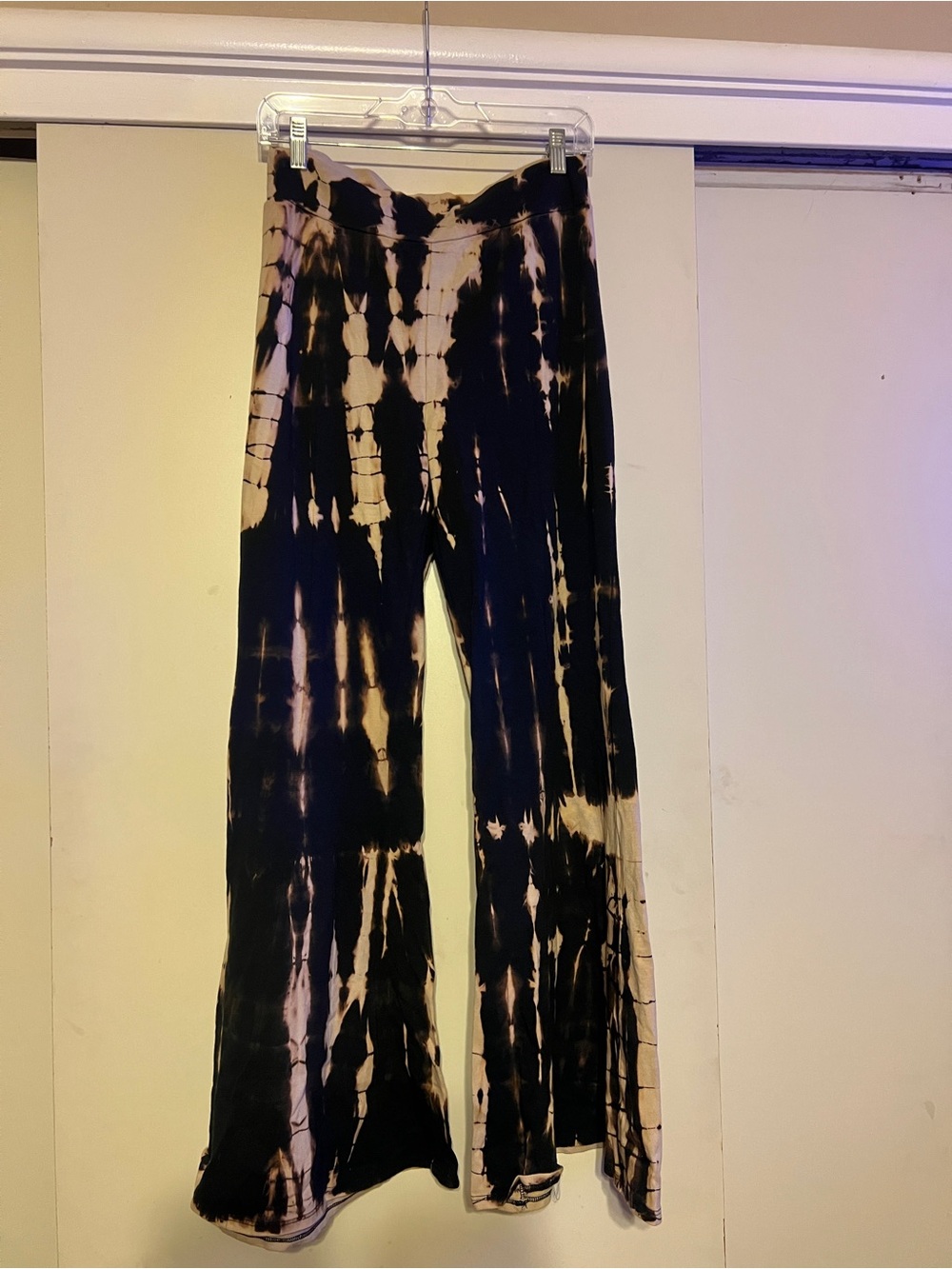Love In Black and Cream Tie-Dye Top